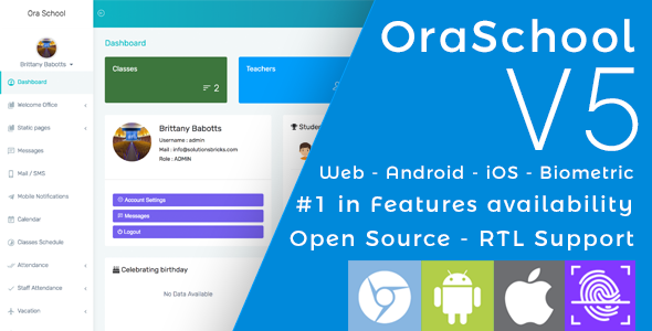 Ora School Suite v6.0 - Ultimate school management system &raquo; Premium Scripts, Plugins &amp; Mobile