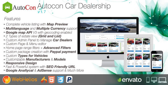 Autocon Car Dealership v1.7.0 &raquo; Premium Scripts, Plugins &amp; Mobile