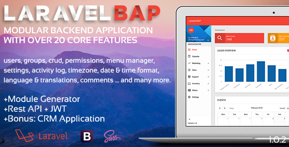 Laravel BAP v1.0.3 - Modular Application Platform and CRM » Premium Scripts, Plugins & Mobile