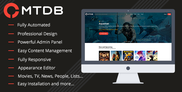 MTDb v3.1.1 - Ultimate Movie&TV Database » Premium Scripts, Plugins & Mobile