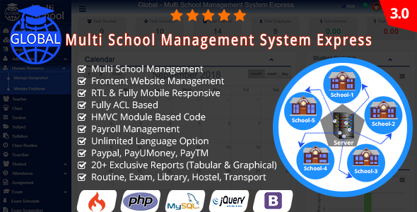 Global v3.0 - Multi School Management System Express - nulled &raquo; Premium Scripts, Plugins &amp; Mobile