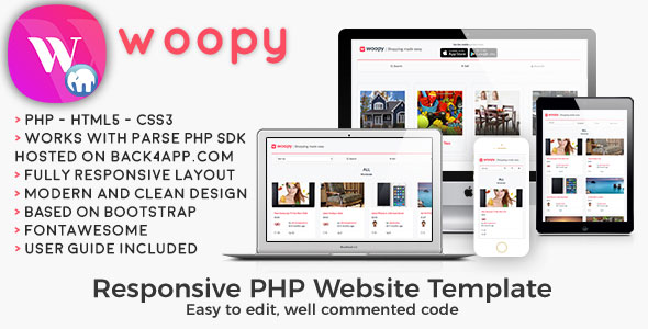 woopy - PHP Listings + Chat Web Template » Premium Scripts, Plugins & Mobile