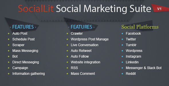 SocialLit v1.0 - Social Marketing Suite » Premium Scripts, Plugins & Mobile