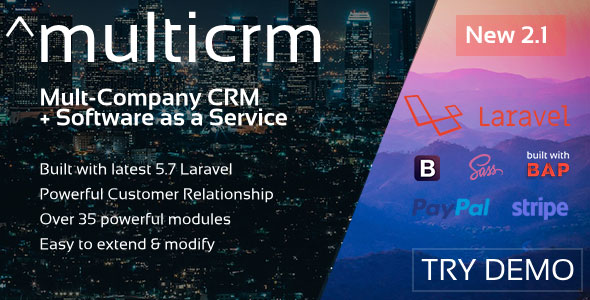 Multicrm v2.1 - Powerful Laravel CRM +Front End Software As A Service » Premium Scripts, Plugins & Mobile