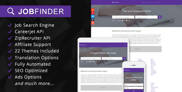 JobFinder v1.2 - Job Search Engine Affiliate Script » Premium Scripts, Plugins & Mobile