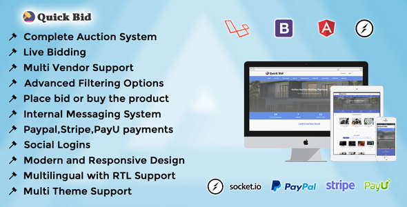 AuctGlobal - Live Auction Laravel Script » Premium Scripts, Plugins & Mobile