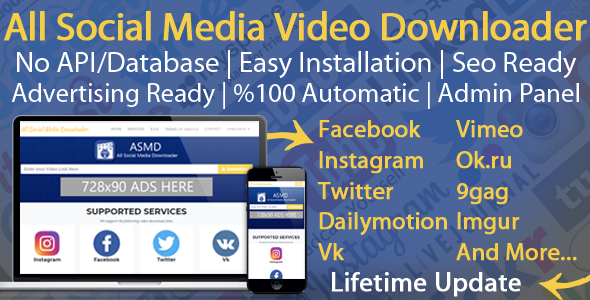 All Social Media Video Downloader v4.0 » Premium Scripts, Plugins & Mobile