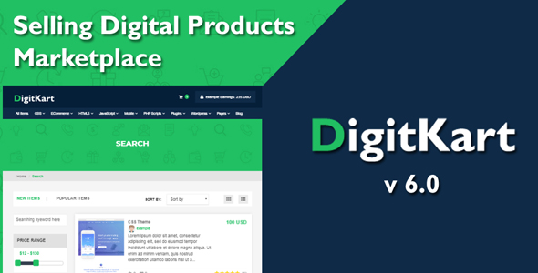 DigitKart v6.0 - Multivendor Digital Products Marketplace &raquo; Premium Scripts, Plugins &amp; Mobile