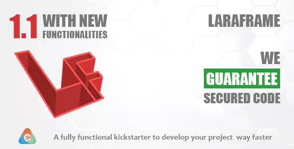 Laraframe - Laravel Kickstarter » Premium Scripts, Plugins & Mobile