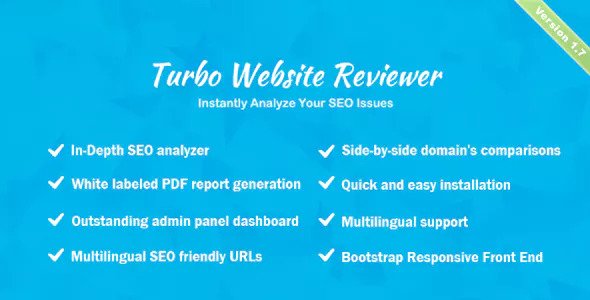 Turbo Website Reviewer v1.7 - In-depth SEO Analysis Tool » Premium Scripts, Plugins & Mobile