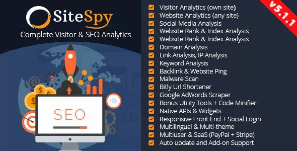SiteSpy v5.1.1 - The Most Complete Visitor Analytics & SEO Tools - nulled &raquo; Premium Scripts, Plugins &amp; Mobile