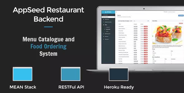 AppSeed Restaurant Backend Lite - Full MEAN Stack Application » Premium Scripts, Plugins & Mobile