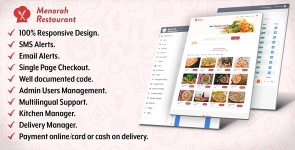 Menorah Restaurant v1.0 - Restaurant Food Ordering System » Premium Scripts, Plugins & Mobile