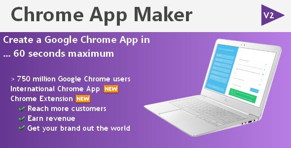 Chrome App Maker v2.0 - Make Chrome Extension within 1 minute » Premium Scripts, Plugins & Mobile