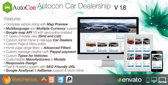 Autocon Car Dealership v1.8 » Premium Scripts, Plugins & Mobile