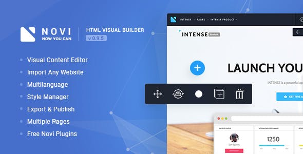 Novi v0.9.5 - HTML Page Builder & Visual Content Editor » Premium Scripts, Plugins & Mobile