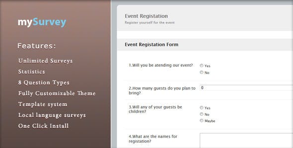 mySurvey v1.3 » Premium Scripts, Plugins & Mobile