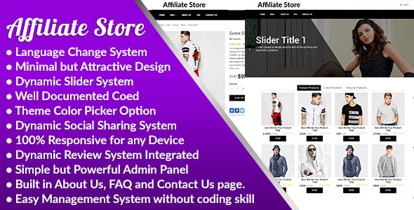 Affiliate Store v1.0 - Responsive Affiliate Store Management System - nulled » Premium Scripts, Plugins & Mobile