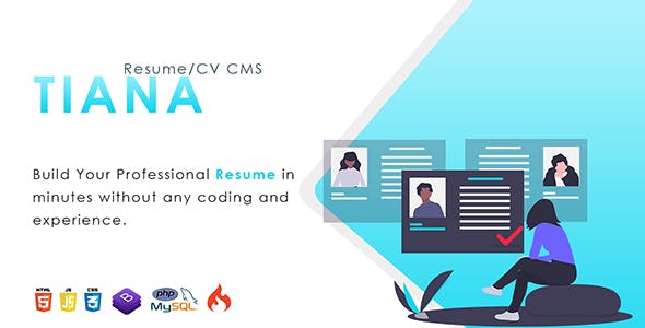 Tiana v1.0 - Resume/CV CMS &raquo; Premium Scripts, Plugins &amp; Mobile