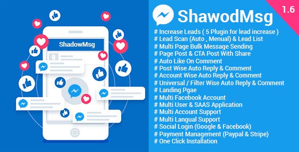 ShadowMsg v1.6 - Top Facebook Marketing Application » Premium Scripts, Plugins & Mobile