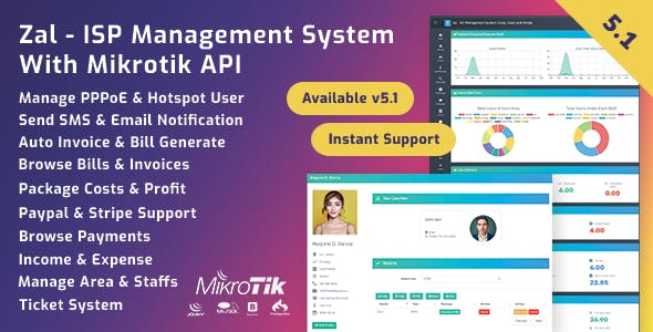 Zal v5.2.1 - ISP Management System With Mikrotik API » Premium Scripts, Plugins & Mobile