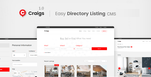 Craigs v1.0.1 - Classified Ads CMS Theme &raquo; Premium Scripts, Plugins &amp; Mobile