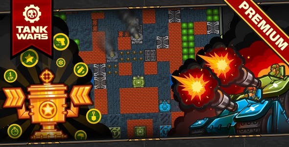Tank Wars - HTML5 Game 120 Levels + Level Constructor + Mobile! &raquo; Premium Scripts, Plugins &amp; Mobile