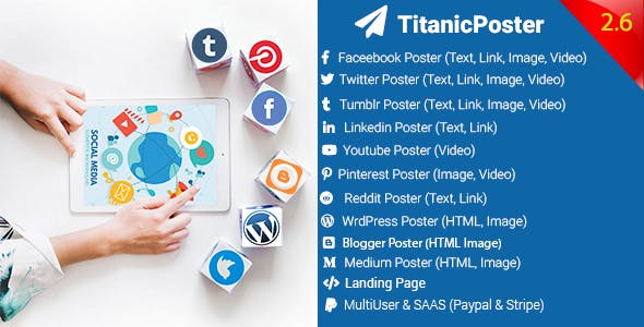 TitanicPoster v2.6 - Social Media Posting Solution » Premium Scripts, Plugins & Mobile