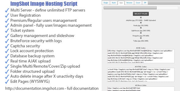 ImgShot v1.2 - Image Hosting Script » Premium Scripts, Plugins & Mobile