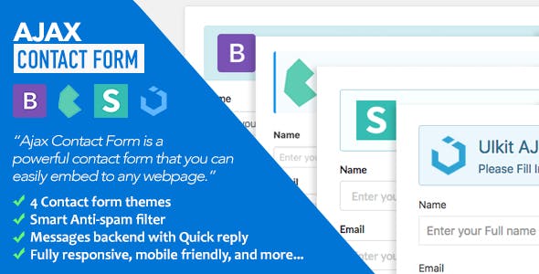 Ajax Contact Form with Bootstrap, Semantic UI, Bulma, & UIkit Forms v1.1 » Premium Scripts, Plugins & Mobile