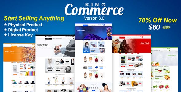 KingCommerce - All in One Single/Multi Vendor eCommerce Business Management System » Premium Scripts, Plugins & Mobile