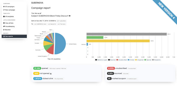 Sendy v4.0.3.1 - Send newsletters, 100x cheaper » Premium Scripts, Plugins & Mobile