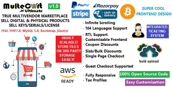 MulteCart Ultimate Ecommerce - Digital Multivendor Marketplace Ecommerce - eShop CMS &raquo; Premium Scripts, Plugins &amp; Mobile