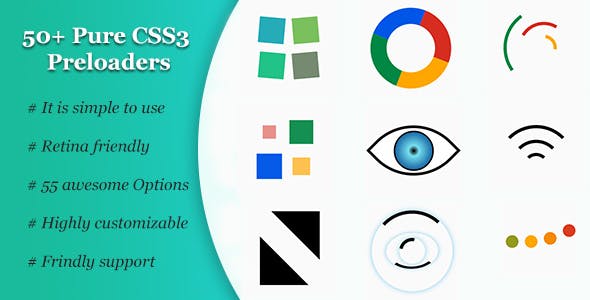50+ Pure CSS3 Preloaders » Premium Scripts, Plugins & Mobile