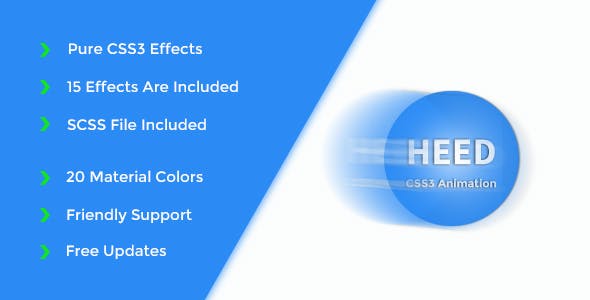 Heed - Pure CSS3 Animation Effects » Premium Scripts, Plugins & Mobile