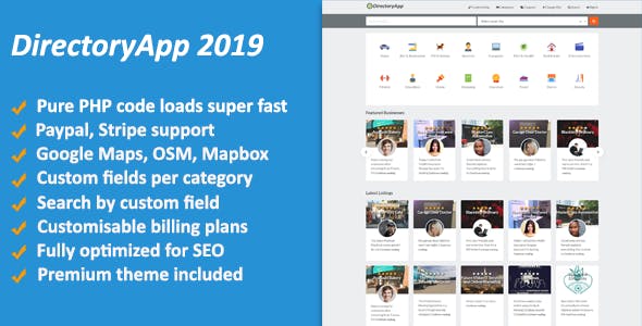 Directoryapp v1.09 - Business Directory » Premium Scripts, Plugins & Mobile