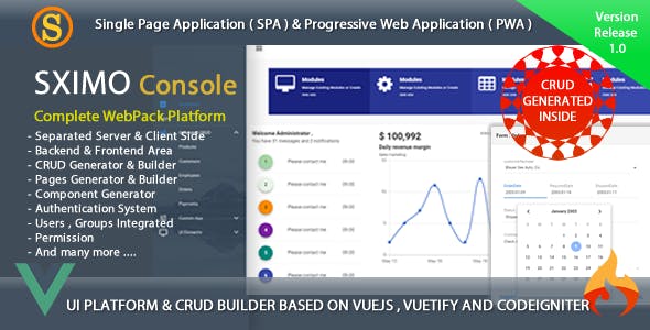 Sximo Console - Web and Mobile Development Tools » Premium Scripts, Plugins & Mobile