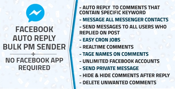 Facebook Auto Reply & Bulk Private Message Sender » Premium Scripts, Plugins & Mobile