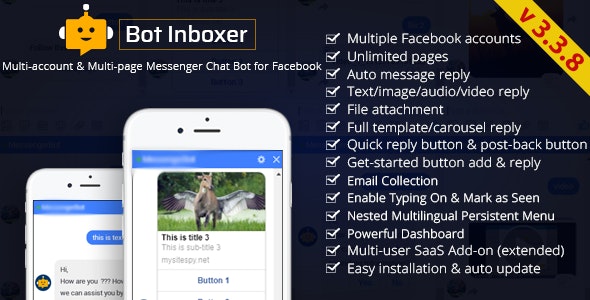 Bot Inboxer - A EZ Inboxer Add-on : Multi-account & Multi-page Messenger Chat Bot for Facebook » Premium Scripts, Plugins & Mobile