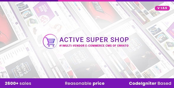 Active Super Shop v1.5.5 - Multi-vendor CMS » Premium Scripts, Plugins & Mobile