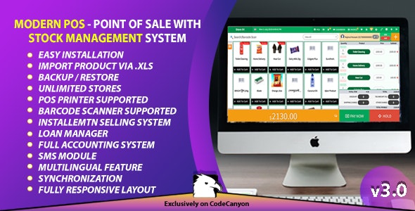 Modern POS v3.0 - Point of Sale with Stock Management System » Premium Scripts, Plugins & Mobile