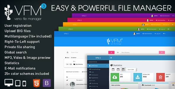 Veno File Manager v3.5.2 - host and share files » Premium Scripts, Plugins & Mobile