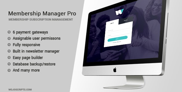 Membership Manager Pro v4.10 » Premium Scripts, Plugins & Mobile
