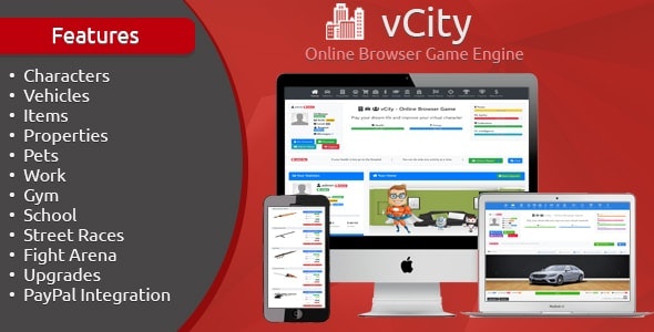 vCity v2.1 - Online Browser Game Engine » Premium Scripts, Plugins & Mobile