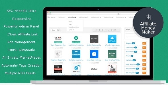 Envato Affiliate Money Maker v1.4.3 » Premium Scripts, Plugins & Mobile