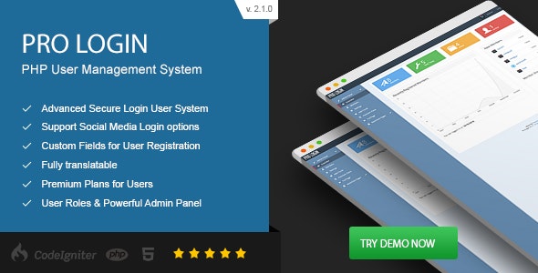 Pro Login v2.1.0 - Advanced Secure PHP User Management System » Premium Scripts, Plugins & Mobile