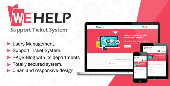 WeHelp v3.5 - Ticket Support System » Premium Scripts, Plugins & Mobile