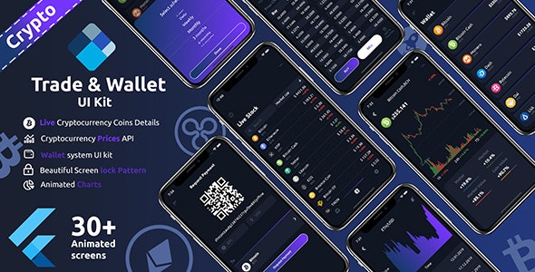 Crypto Trade & wallet Flutter UI kit v1.0 » Premium Scripts, Plugins & Mobile