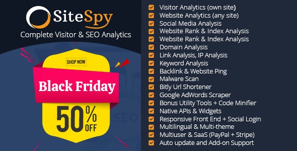 SiteSpy v5.1.3 - The Most Complete Visitor Analytics & SEO Tools &raquo; Premium Scripts, Plugins &amp; Mobile