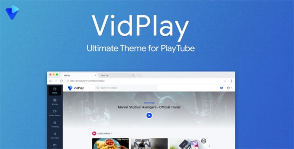 VidPlay v3.1 - The Ultimate PlayTube Theme » Premium Scripts, Plugins & Mobile